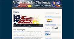 Desktop Screenshot of americansolarchallenge.org