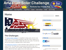 Tablet Screenshot of americansolarchallenge.org